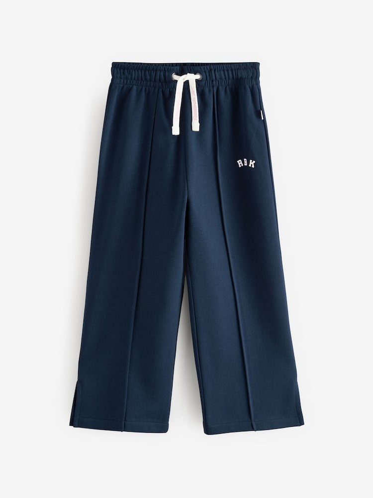 Reebok Girls Navy Varsity Wide Leg Joggers - Image 5 of 8