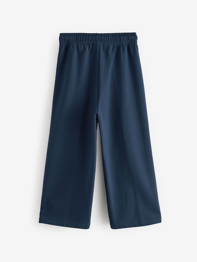 Reebok Girls Navy Varsity Wide Leg Joggers - Image 6 of 8