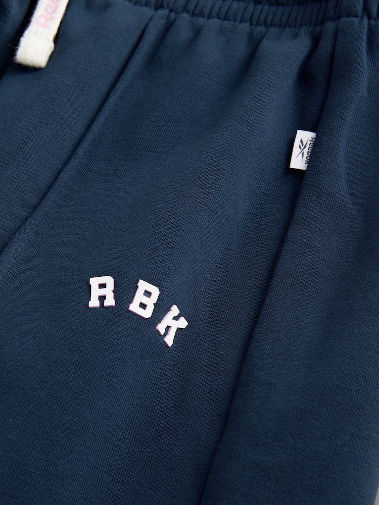 Reebok Girls Navy Varsity Wide Leg Joggers - Image 8 of 8