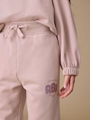 Reebok Girls Pink Graphic Sweatshirt And Joggers Set - Image 5 of 10