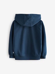 Reebok Girls Oversized Navy Varsity Hoodie - Image 7 of 9