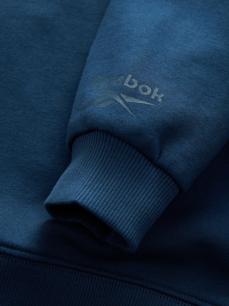 Reebok Girls Navy Graphic Hoodie Dress - Image 10 of 10