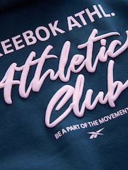 Reebok Girls Navy Graphic Hoodie Dress - Image 9 of 10