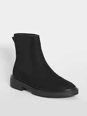 Simply Be Black Extra Wide Fit Ankle Classic Flat Chelsea Boots - Image 2 of 3
