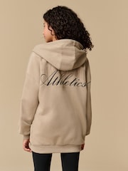 Reebok Girls Oversized Stone 100% Cotton Zip Through Hoodie - Image 2 of 8