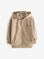 Reebok Girls Oversized Stone 100% Cotton Zip Through Hoodie - Image 5 of 8