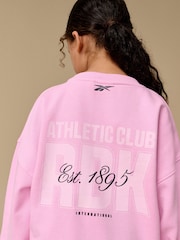 Reebok Girls Pink Graphic Sweatshirt And Leggings Set - Image 5 of 9