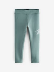 Reebok Girls Khaki Green High Waist Performance Leggings - Image 6 of 8