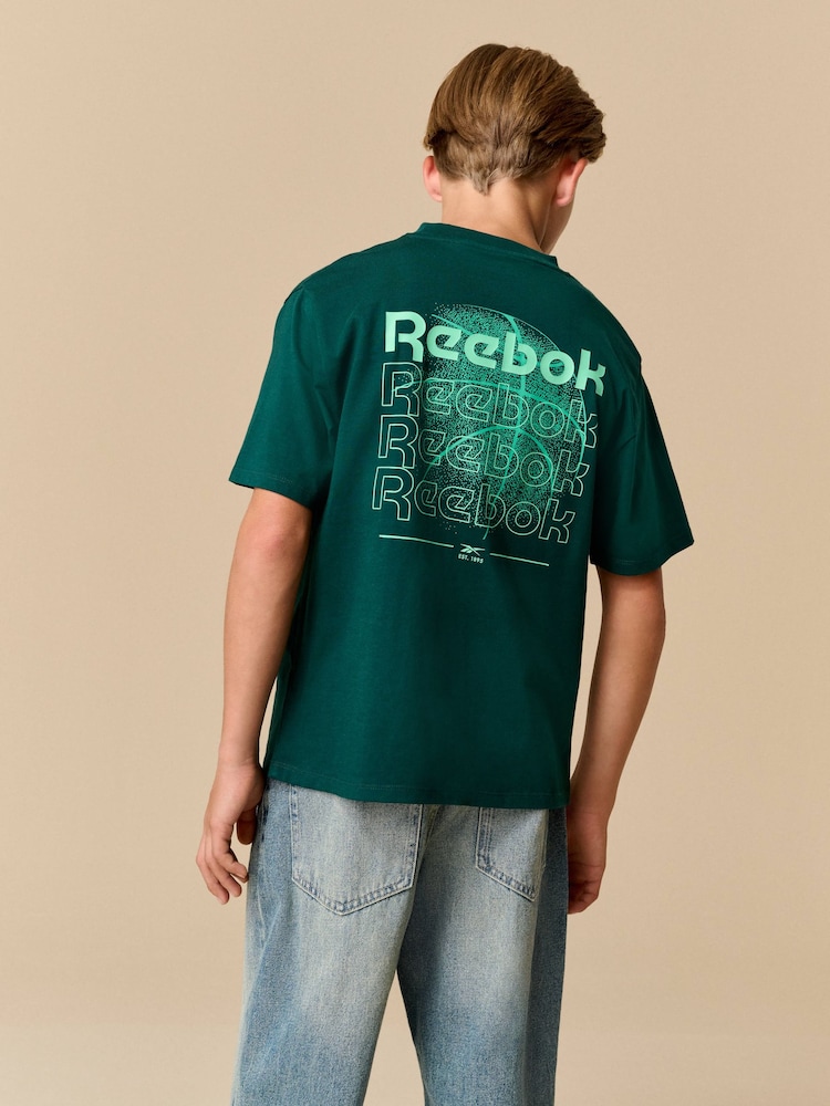 Reebok Boys Oversized 100% Cotton Graphic T-Shirt - Image 2 of 4