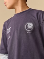 Reebok Boys Oversized Graphic Skater Long Sleeve T-Shirt - Image 4 of 9