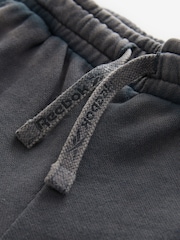Reebok Boys Washed Logo 100% Cotton Black Joggers - Image 7 of 8