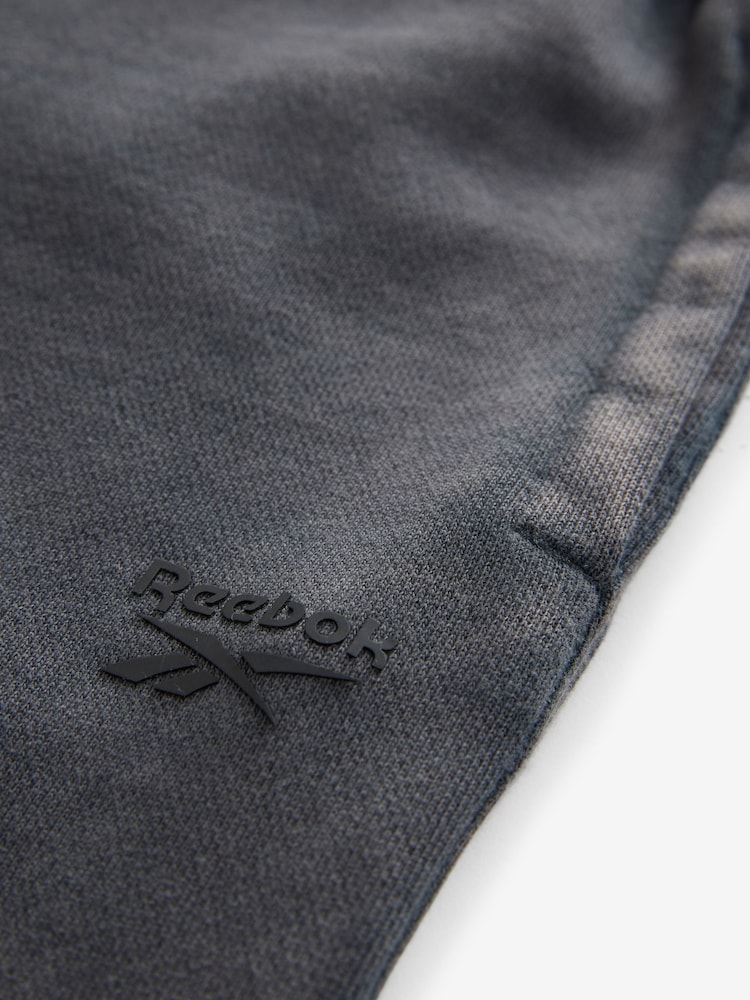 Reebok Boys Washed Logo 100% Cotton Black Joggers - Image 8 of 8