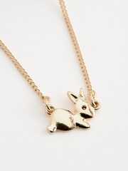 Gold Tone Bunny Necklace - Image 4 of 5