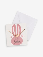 Gold Tone Bunny Necklace - Image 5 of 5