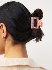 Pink Resin Hair Claw Clip - Image 1 of 4