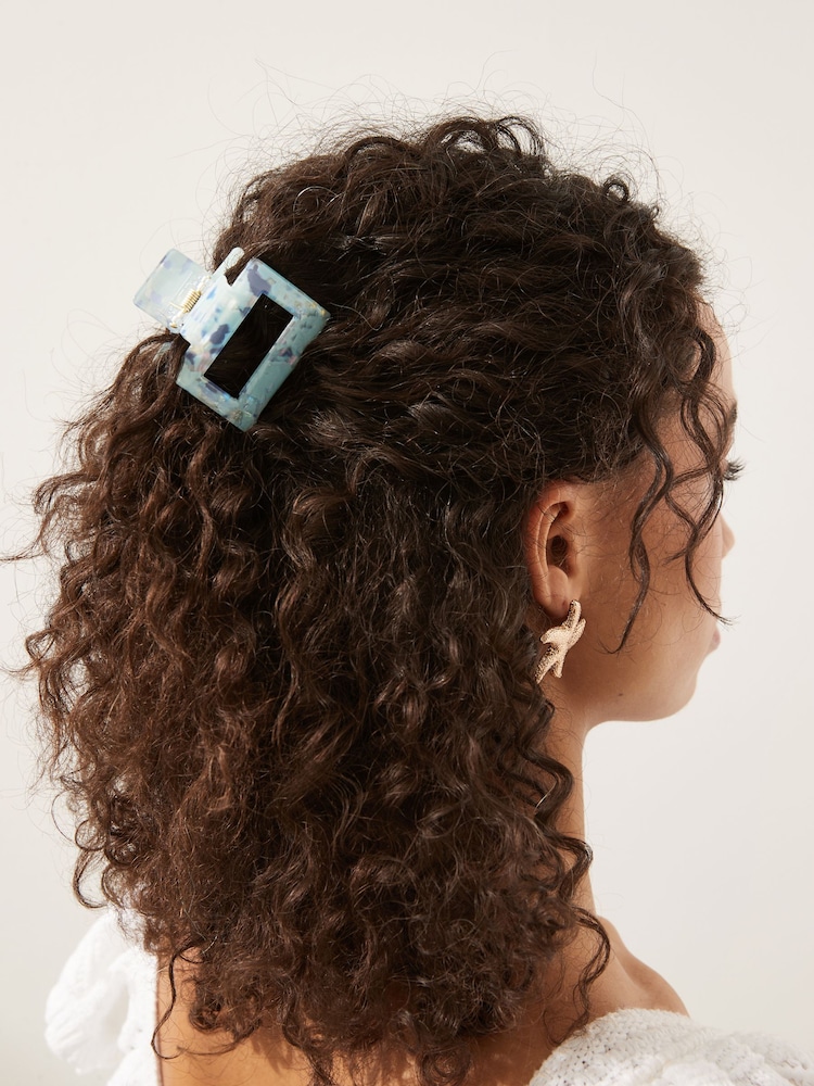 Blue Resin Hair Claw Clip - Image 3 of 4