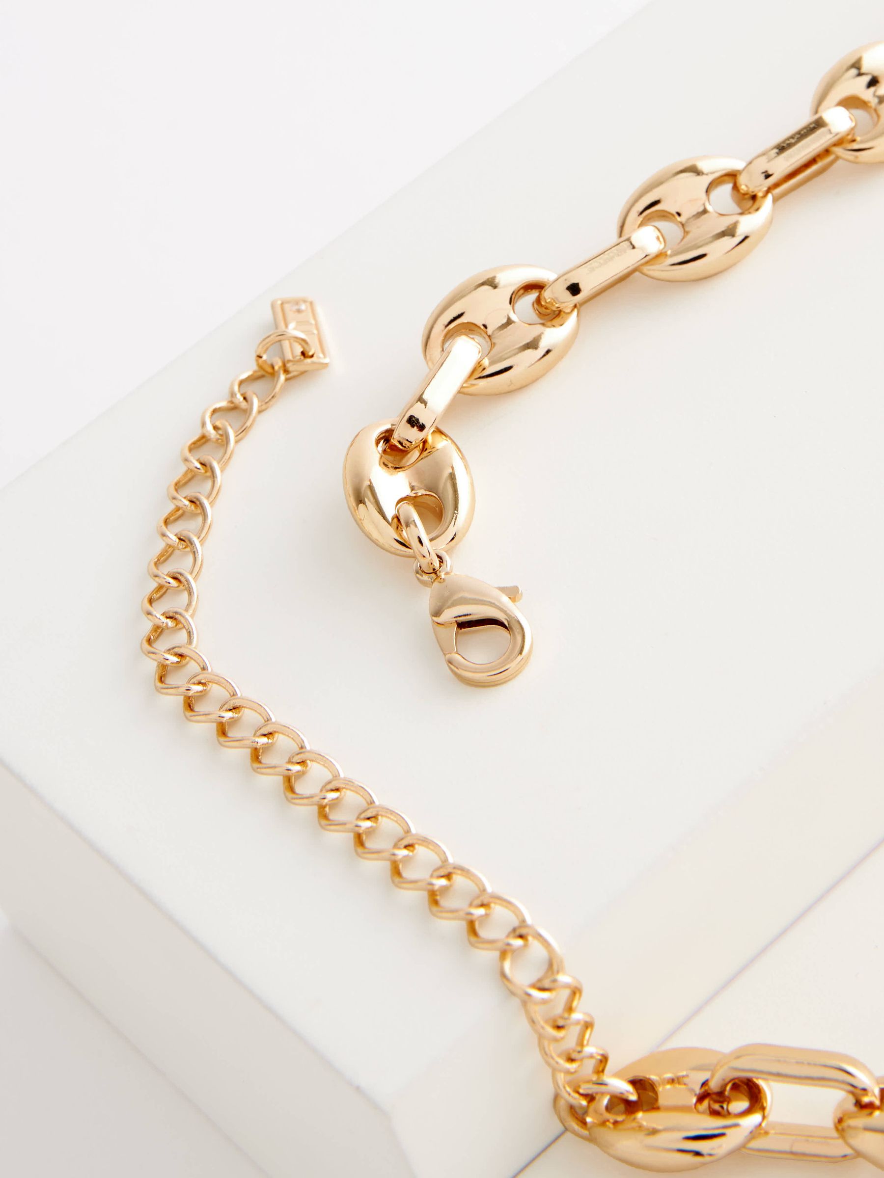 ネックレス・ペンダント Coil Toggle Long Necklace #8704 Gold Toggle Clasp Necklace | Toggle Clasp Choker | Stainless