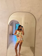 Never Fully Dressed Cream/Pink Cotton Cami Short Set Pyjamas - Image 4 of 4