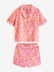 Never Fully Dressed Glänzendes, kurzes Pyjama-Set aus Baumwolle - Bild 4 von 6