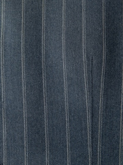 Bleu - Costume ajusté Rayure sans manches habillé - Image 8 of 8