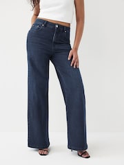 Inky Blue Hourglass Wide Leg Jeans - Image 1 of 9