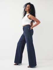 Inky Blue Hourglass Wide Leg Jeans - Image 4 of 9