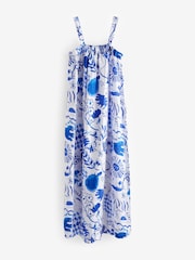 White/Blue Premium Maxi Dress - Image 5 of 6