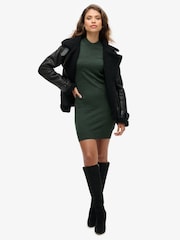 Superdry Green Merino Knit Dress - Image 2 of 7