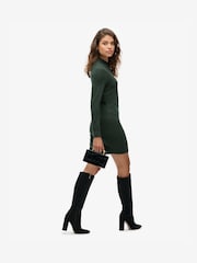 Superdry Green Merino Knit Dress - Image 4 of 7