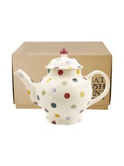 Emma Bridgewater Cream Polka Dot 4 Mug Teapot - Image 2 of 2