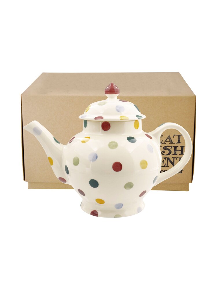 Emma Bridgewater Cream Polka Dot 4 Mug Teapot - Image 2 of 2