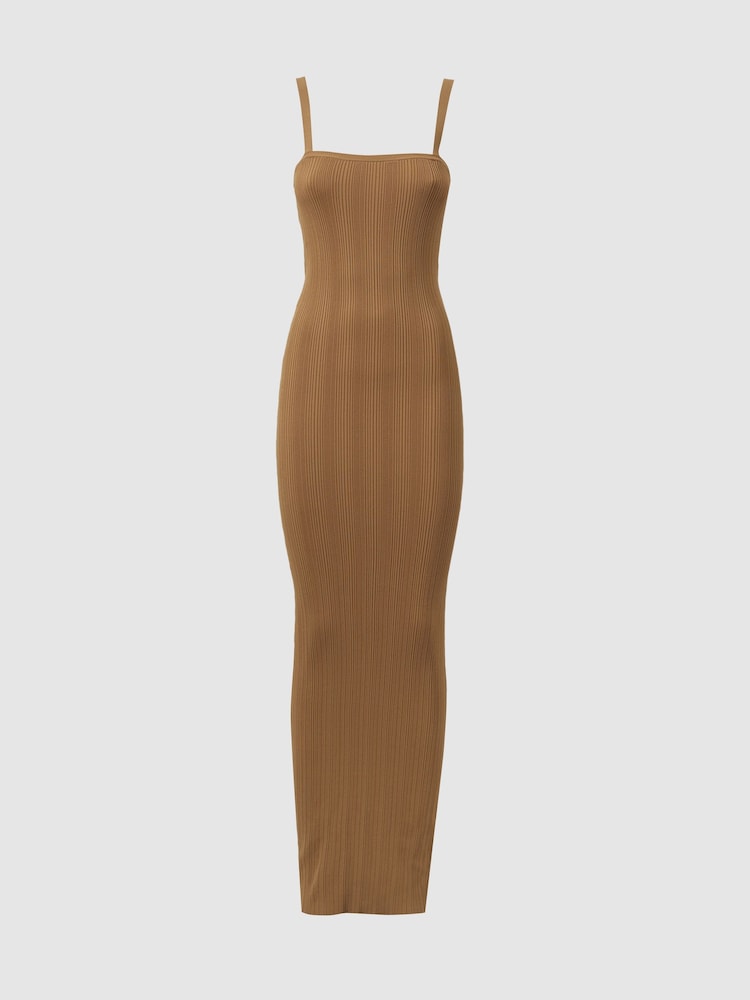 Tostado - Good American Good American Plisse Maxi Dress - Imagen 2 de 5 Tostado - Good American Good American Plisse Maxi Dress - Imagen 2 de 5