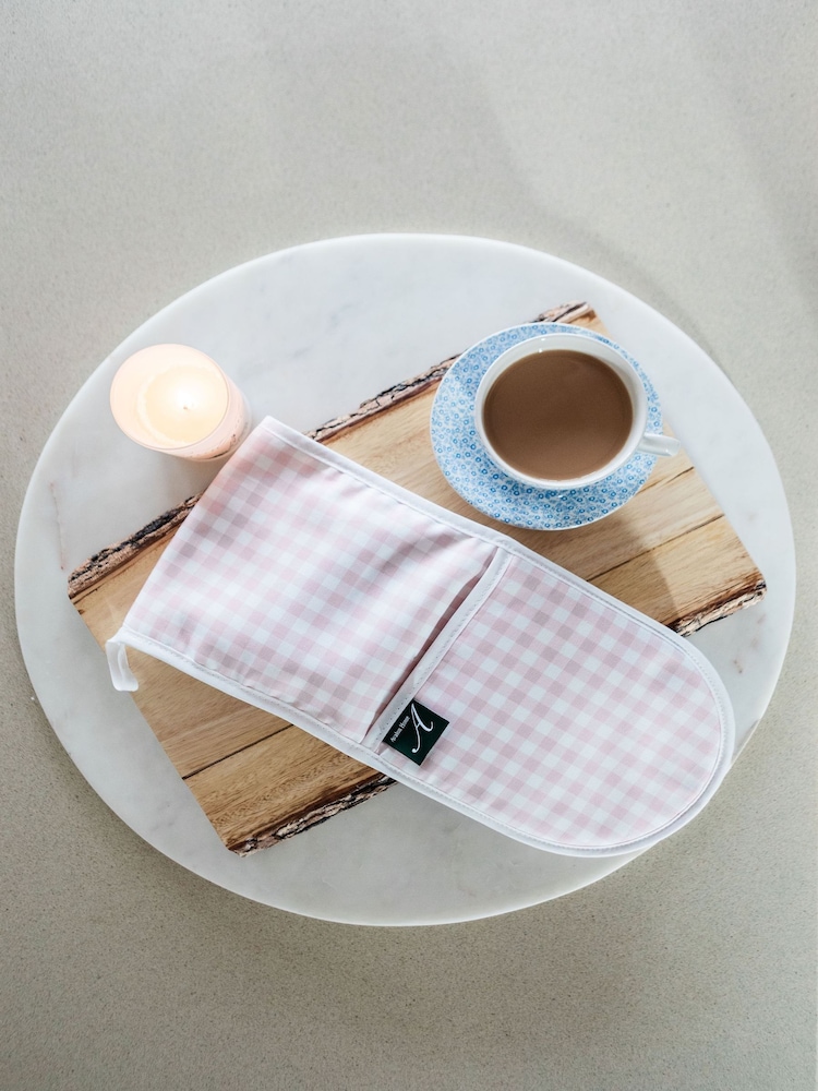 Avalon Home Pink Gingham Oven Glove - Image 5 of 5