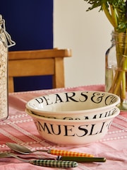 Emma Bridgewater Cream Black Toast Cereal Bowl - Image 1 of 3