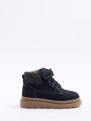 River Island Blue Navy Smart Boots - Image 1 of 5