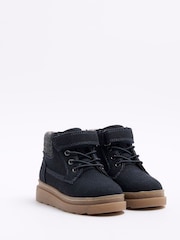 River Island Blue Navy Smart Boots - Image 2 of 5