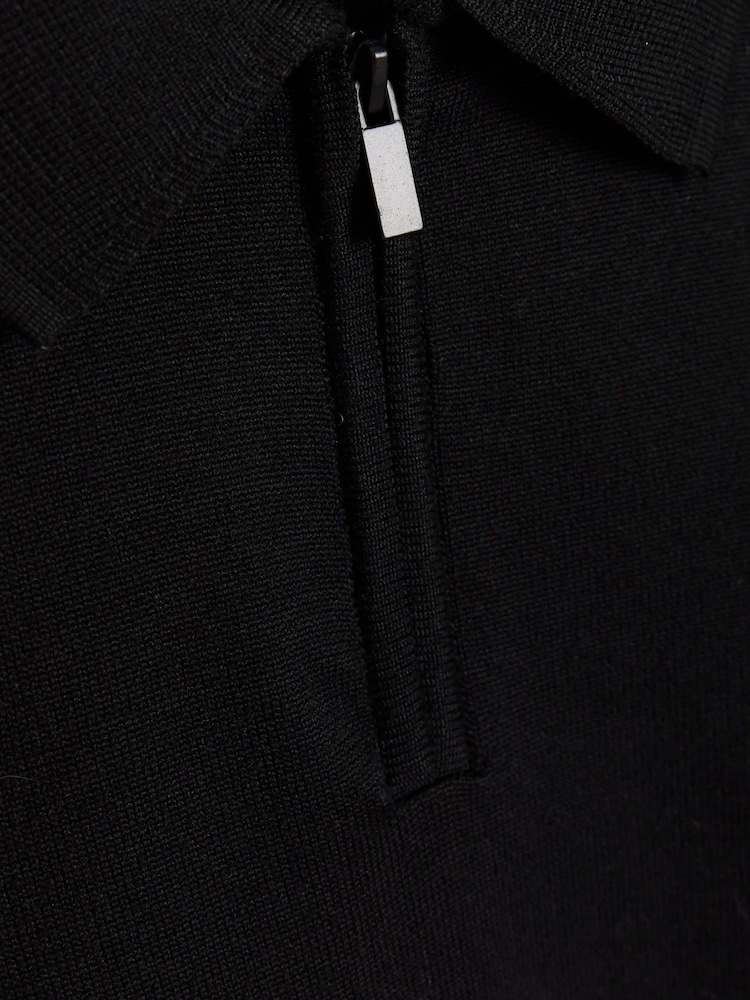River Island Black Chrome Boys Mono Blocking Polo Shirt - Image 6 of 6