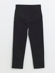 River Island Black Boys Smart Chino 100% Cotton Trousers - Image 2 of 4