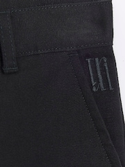 River Island Black Boys Smart Chino 100% Cotton Trousers - Image 3 of 4