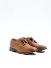 River Island Brown Boys Tan Point Shoes - Image 2 of 5