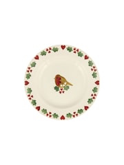 Emma Bridgewater Cream Christmas Joy Robin 6 1/2 Inch Plate - Image 1 of 1