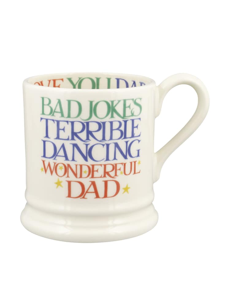 Emma Bridgewater Cream Rainbow Toast Wonderful Dad 1/2 Pint Mug - Image 2 of 5