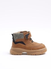 River Island Jungen Worked Stiefel mit Klettverschluss - Bild 1 von 4