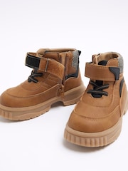 River Island Jungen Worked Stiefel mit Klettverschluss - Bild 3 von 4