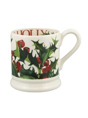 Emma Bridgewater Set of 2 Cream Holly & Ivy 1/2 Pint Mugs Boxed - Image 3 of 6