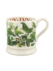 Emma Bridgewater Set of 2 Cream Holly & Ivy 1/2 Pint Mugs Boxed - Image 5 of 6