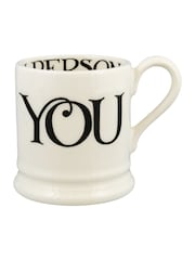 Emma Bridgewater Cream Black Toast you & me set of 2 1/2 Pint Boxed Mugs - Image 3 of 5