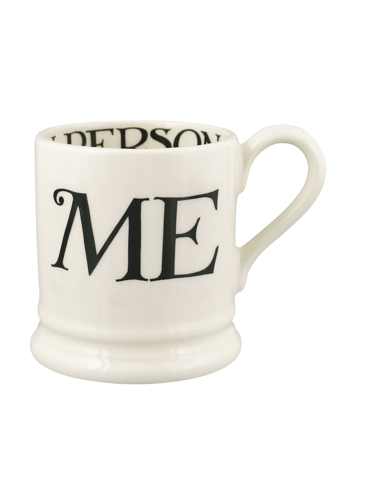Emma Bridgewater Cream Black Toast you & me set of 2 1/2 Pint Boxed Mugs - Image 5 of 5