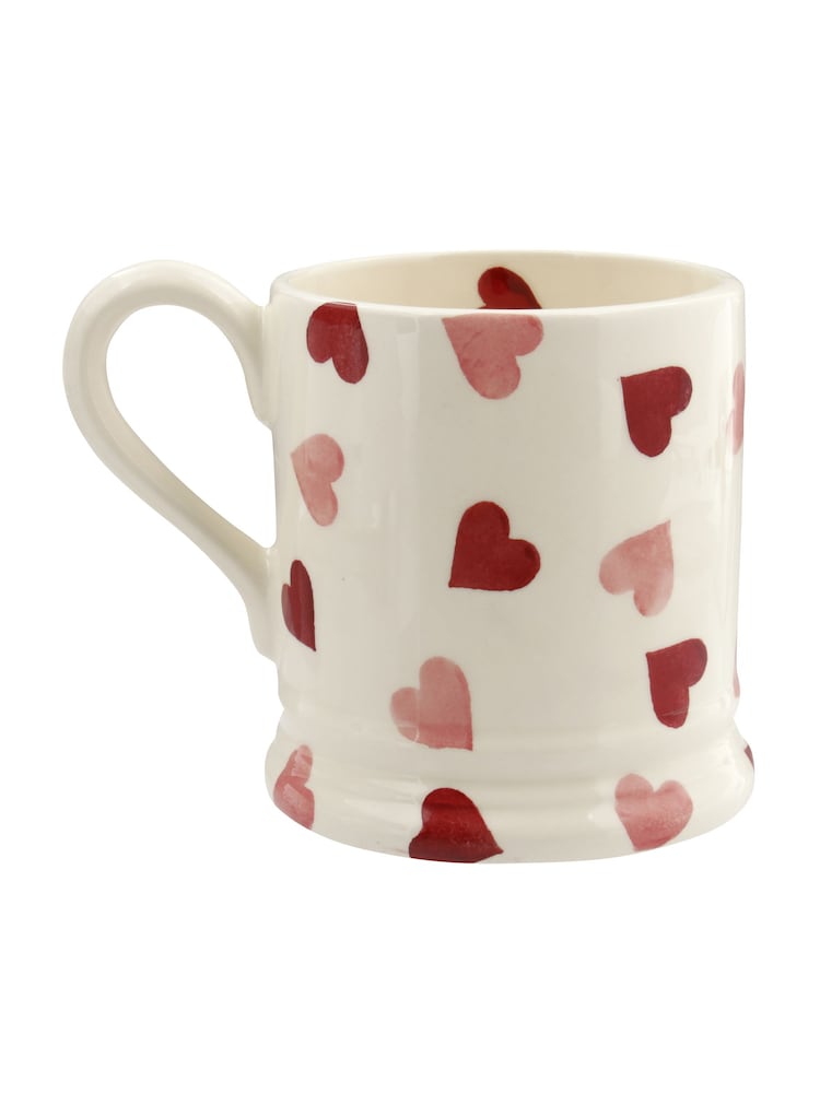 Emma Bridgewater Cream Pink Hearts Mummy 1/2 Pint Mug - Image 4 of 5