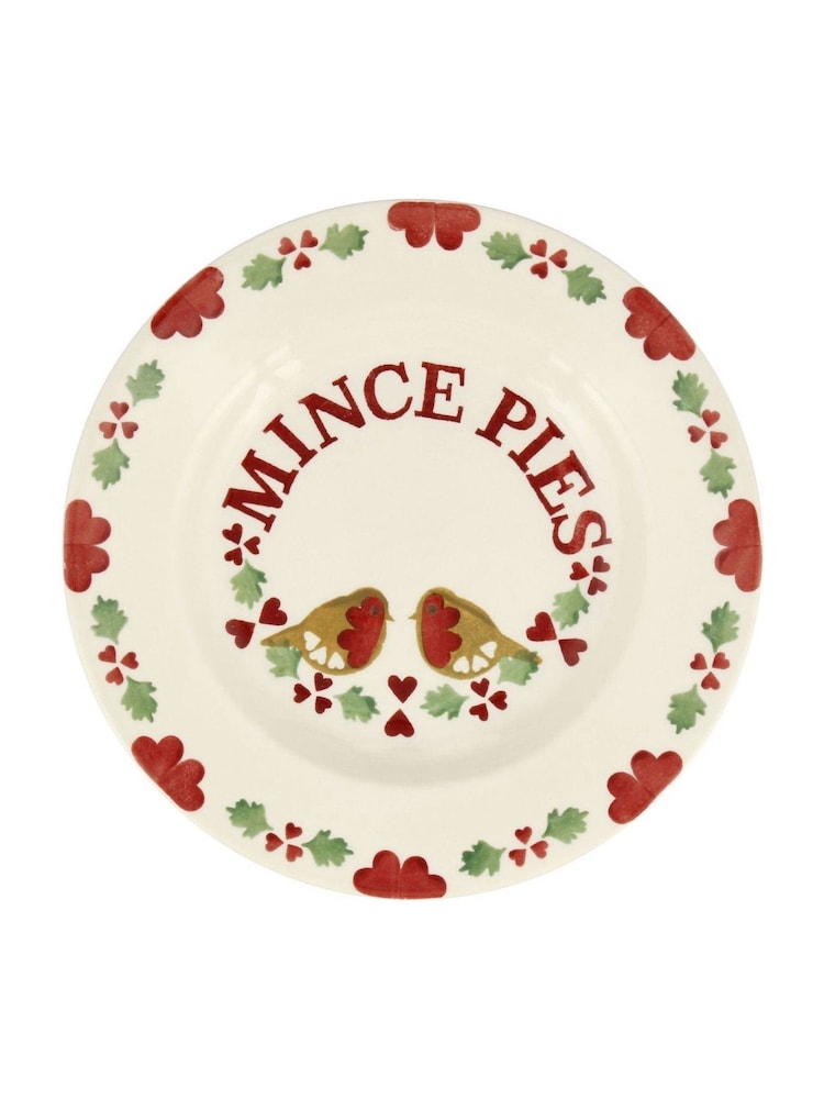 Emma Bridgewater Cream Christmas Joy Mince Pies 8 1/2 Inch Plate - Image 2 of 2